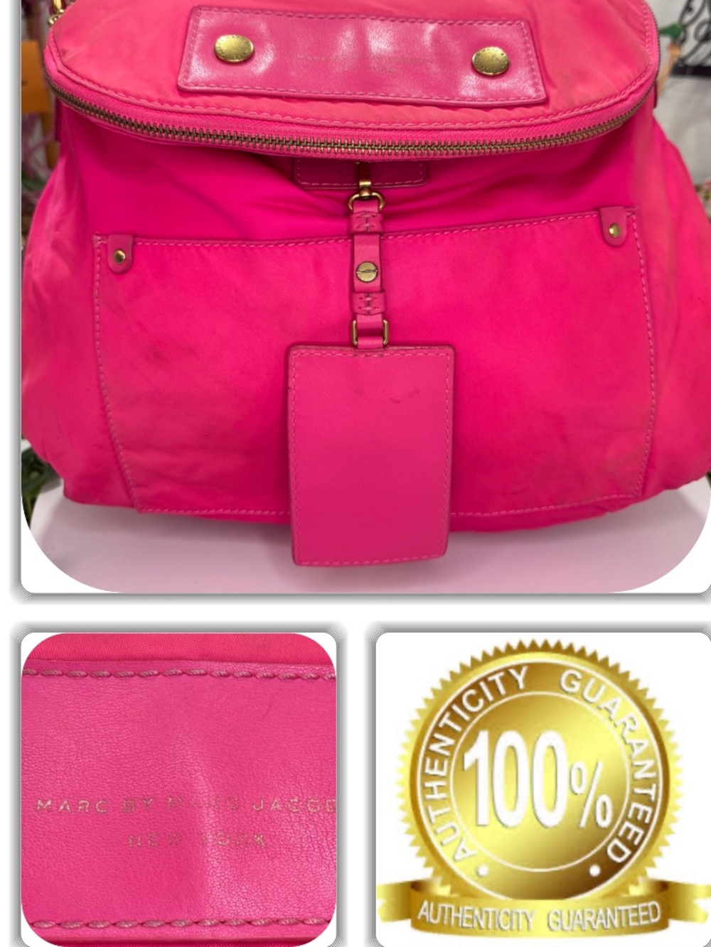 FASCINATING MARC BY MARC JACOBS PINK LARGE CROSSBODY BAG!